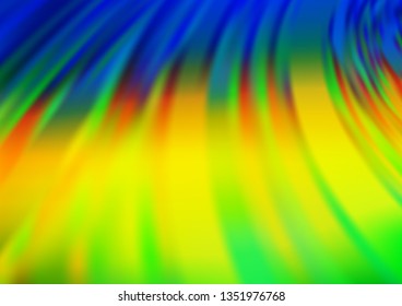 Dark Blue, Yellow vector bokeh pattern. Creative illustration in halftone style with gradient. The elegant pattern for brand book.