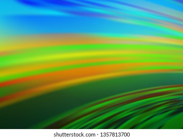 Dark Blue, Yellow vector bokeh and colorful pattern. Colorful abstract illustration with gradient. Brand new design for your business.
