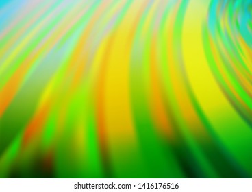 Dark Blue, Yellow vector bokeh template. Colorful illustration in blurry style with gradient. The template can be used for your brand book.