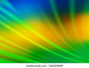 Dark Blue, Yellow vector bokeh template. An elegant bright illustration with gradient. The best blurred design for your business.