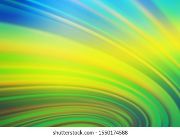 Dark Blue, Yellow vector bokeh and colorful pattern. Creative illustration in halftone style with gradient. A completely new template for your design.