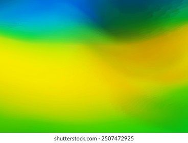 Azul oscuro, patrón bokeh de Vector amarillo. Ilustración abstracta geométrica moderna con gradiente. Una nueva textura para tu diseño.