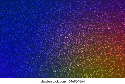 Dark Blue, Yellow vector christmas postcard low polygon background. Illustration consisting of triangles. Abstract triangular polygonal origami or crystal design of New Year celebration.