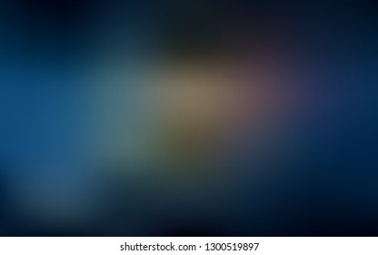 Dark Blue, Yellow vector colorful abstract background. A completely new colored illustration in blur style. The best blurred design for your business.