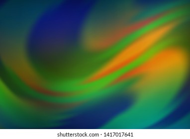 Dark Blue, Yellow vector colorful abstract texture. Abstract colorful illustration with gradient. Elegant background for a brand book.