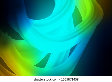 Dark Blue, Yellow vector colorful abstract background. New colored illustration in blur style with gradient. New style for your business design.