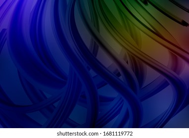 Dark Blue, Yellow vector colorful blur background. Creative illustration in halftone style with gradient. Completely new design for your business.
