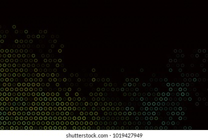 Dark Blue, Yellow vector  cover with spots. Modern abstract illustration with colorful water drops. Completely new template for your brand book.