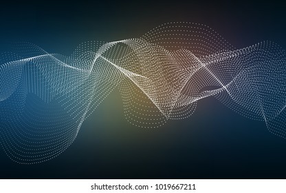 Dark Blue, Yellow vector cover with spots. Illustration with set of shining colorful abstract circles. Completely new template for your brand book.