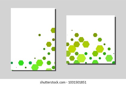 Dark Blue, Yellow vector cover for Envelopes. Beautiful colored sample in A4 size. Pattern for ads, leaflets, labels of your business.