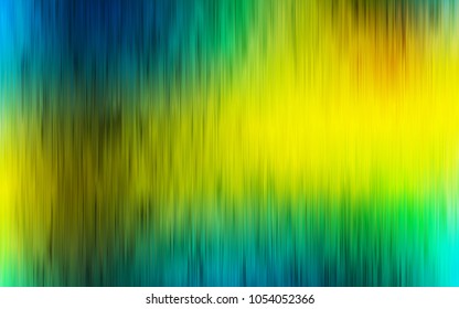 Dark Blue, Yellow vector cover with long lines. Lines on blurred abstract background with gradient. Smart design for your business advert.