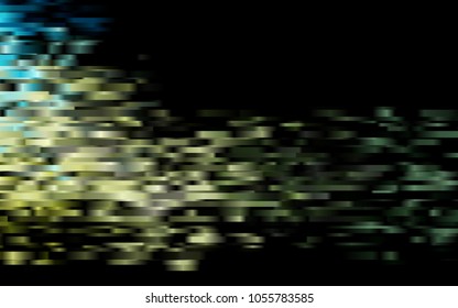 Dark Blue, Yellow vector cover with long lines. Decorative shining illustration with lines on abstract template. Smart design for your business advert.
