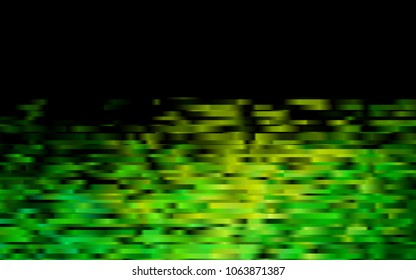 Dark Blue, Yellow vector cover with long lines. Decorative shining illustration with lines on abstract template. Best design for your ad, poster, banner.
