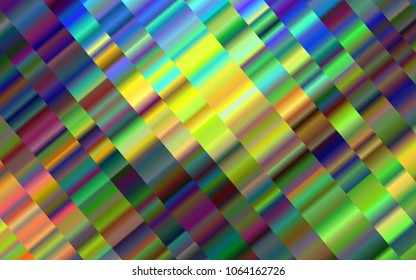 Dark Blue, Yellow vector cover with long lines. Blurred decorative design in simple style with lines. The pattern can be used for busines ad, booklets, leaflets