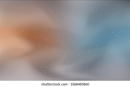 Dark Blue, Yellow vector cover with astronomical stars. Modern abstract illustration with Big Dipper stars. Pattern for futuristic ad, booklets.