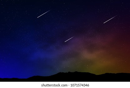 Dark Blue, Yellow vector cover with astronomical stars. Modern abstract illustration with Big Dipper stars. Pattern for astrology websites.