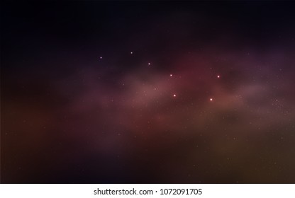 Dark Blue, Yellow vector cover with astronomical stars. Shining colored illustration with bright astronomical stars. Best design for your ad, poster, banner.
