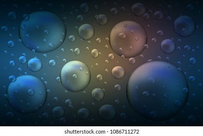 Dark Blue, Yellow vector cover with spots. Beautiful colored illustration with blurred circles in nature style. New design for ad, poster, banner of your website.