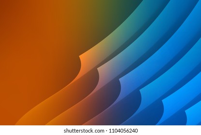 Dark Blue, Yellow vector cover with stright stripes. Blurred decorative design in simple style with lines. Pattern for your busines websites.