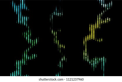 Dark Blue, Yellow vector  cover with spots. Glitter abstract illustration with blurred drops of rain. The pattern can be used for aqua ad, booklets.