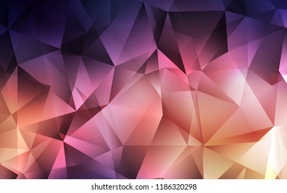 Dark Blue, Yellow vector cover in polygonal style. Decorative design in abstract style with triangles. Pattern can be used for websites.