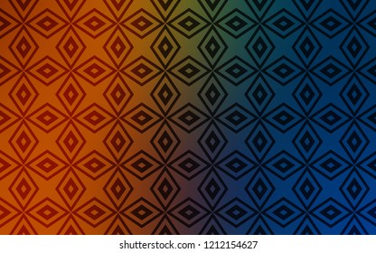 Dark Blue, Yellow vector cover in polygonal style. Beautiful illustration with rectangles and squares. Modern template for your landing page.