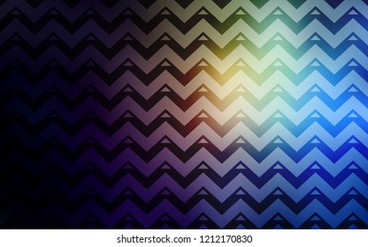 Dark Blue, Yellow vector cover with polygonal style. Decorative design in abstract style with triangles. Pattern for commercials.
