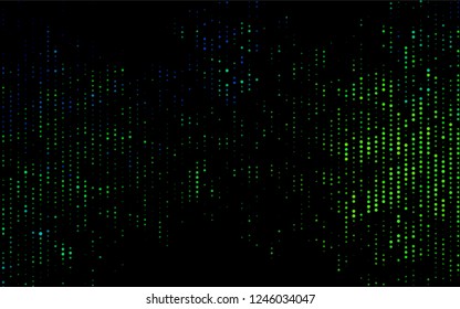 Dark Blue, Yellow vector  cover with spots. Glitter abstract illustration with blurred drops of rain. The pattern can be used for beautiful websites.