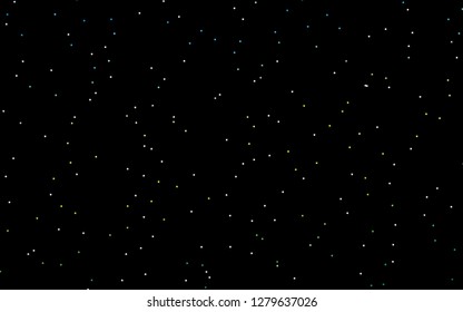 Dark Blue, Yellow vector cover with small and big stars. Modern geometrical abstract illustration with stars. Best design for your ad, poster, banner.