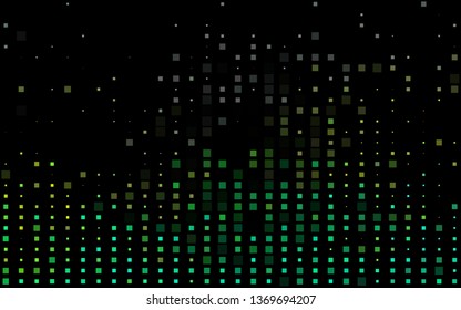 Dark Blue, Yellow vector cover in polygonal style. Rectangles on abstract background with colorful gradient. Pattern for busines ad, booklets, leaflets