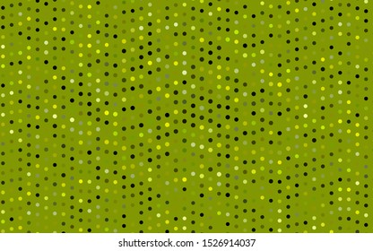 Dark Blue, Yellow vector cover with spots. Glitter abstract illustration with blurred drops of rain. Pattern for ads, booklets.