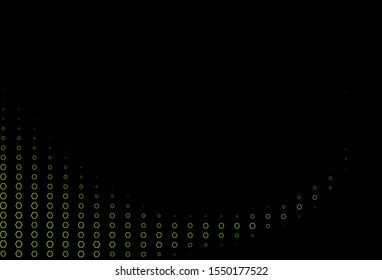 Dark Blue, Yellow vector cover with set of hexagons. Abstract illustration with colorful hexagons. New design for website's poster, banner.