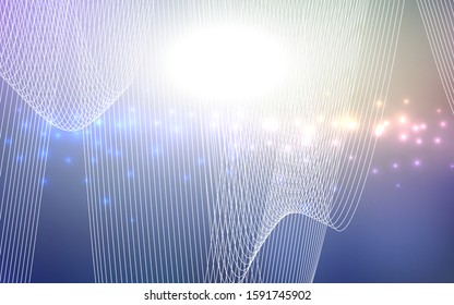 Dark Blue, Yellow vector cover with happy holiday ribbons. Modern geometrical abstract illustration with carnival ribbons. Beautiful design for your business advert of anniversary.