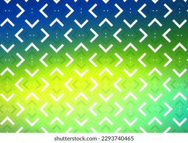 Dark Blue, Yellow vector cover with long lines. Lines on blurred abstract background with gradient. The pattern can be used for busines ad, booklets, leaflets