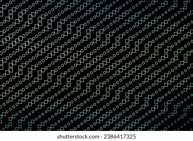 Dark Blue, Yellow vector cover with polygonal style. Decorative design in abstract style with rectangles. Best design for your ad, poster, banner.