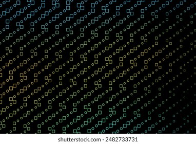 Dark Blue, Yellow vector cover with polygonal style. Glitter abstract illustration with rectangular shapes. Background for cell phones.