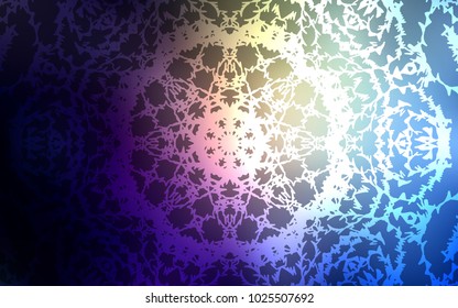 Dark Blue, Yellow vector doodle bright template. An elegant bright illustration with lines drawn by child in Natural style. The textured pattern can be used for website.