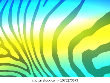 Dark Blue, Yellow vector doodle blurred background. A vague abstract illustration with doodles in Indian style. A completely new design for your business.