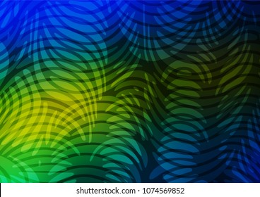 Dark Blue, Yellow vector doodle blurred background. A completely new color illustration in doodle style. The pattern can be used for wallpapers and coloring books.