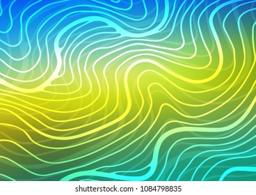 Dark Blue, Yellow vector doodle blurred pattern. Sketchy hand drawn doodles on blurred background. The pattern can be used for wallpapers and coloring books.