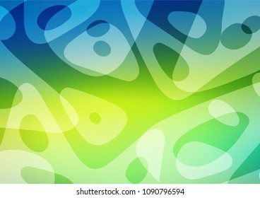 Dark Blue, Yellow vector doodle blurred pattern. Creative illustration in blurred style with doodles and Zen tangles. The completely new template can be used for your brand book.