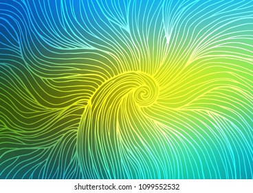 Dark Blue, Yellow vector doodle blurred pattern. Brand-new colored illustration in blurry style with doodles. The elegant pattern can be used as a part of a brand book.