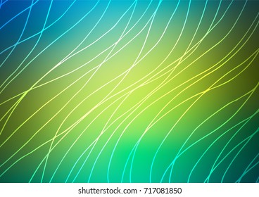 Dark Blue, Yellow vector doodle blurred background. Glitter abstract illustration with doodles. A completely new design for your business.