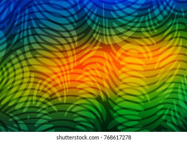 Dark Blue, Yellow vector doodle blurred texture. Decorative shining illustration with doodles on abstract template. The completely new template can be used for your brand book.