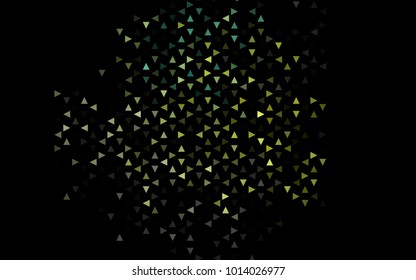 Dark Blue, Yellow vector geometric simple minimalistic background, which consist of triangles on white background. Triangular pattern with gradient for your business design. 
