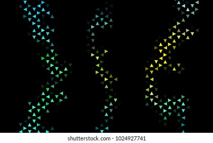 Dark Blue, Yellow vector geometric simple minimalistic background, which consist of triangles on white background. Triangular pattern with gradient for your business design. 
