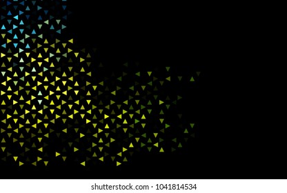 Dark Blue, Yellow vector geometric simple minimalistic background, which consist of triangles on white background. Triangular pattern with gradient for your business design. 