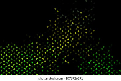 Dark Blue, Yellow vector geometric simple minimalistic background, which consist of triangles on white background. Triangular pattern with gradient for your business design. 