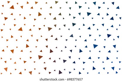 Dark Blue, Yellow vector geometric simple minimalistic background, which consist of triangles on white background. Triangular pattern with gradient for your business design. 