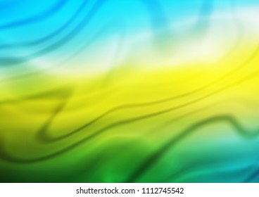 Dark Blue, Yellow vector glossy abstract template. An elegant bright illustration with gradient. The elegant pattern can be used as part of a brand book.
